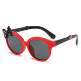 Kids Sunglasses UV400 Protection Flexible Lens Oval Frame