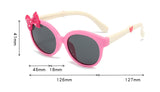 Kids Sunglasses UV400 Protection Flexible Lens Oval Frame